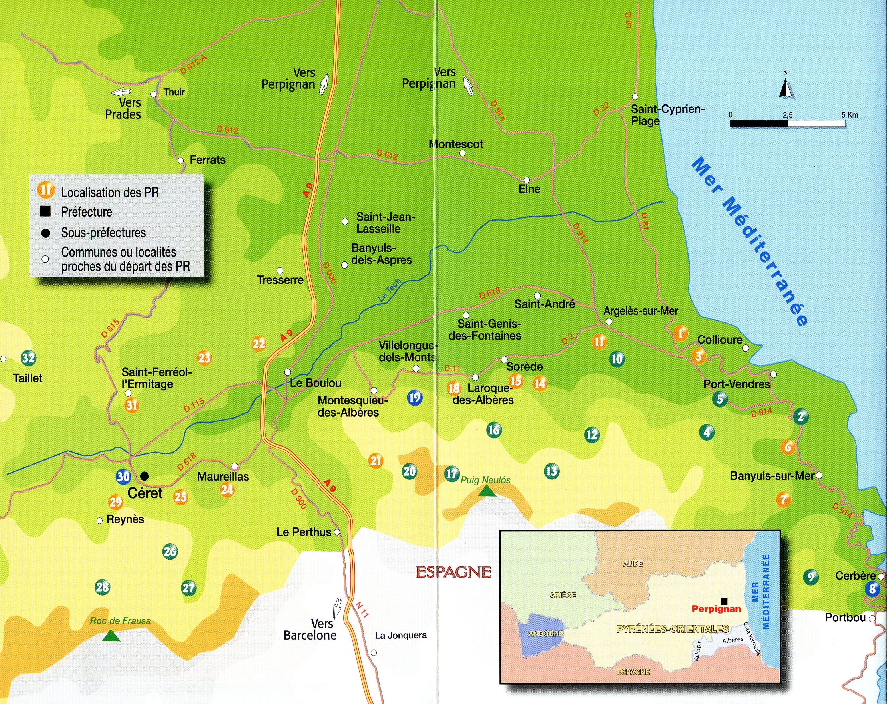 Côte Vermeille, Albères, Vallespir : 32 circuits de petite randonnée - Miniatura 3